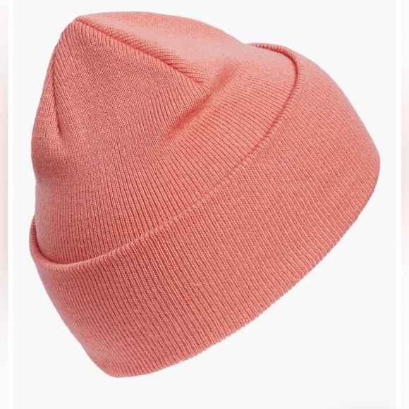 Adidas Wide Cuff Beanie Mens & Womens Color:Coral (NWT) - Picture 3 of 3